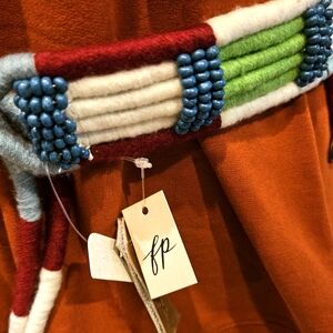 Free People Colorful Beaded Rope Belt NWT